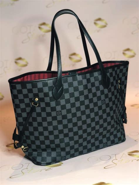 lv neverfull bag damier|louis vuitton damier graphite neverfull.